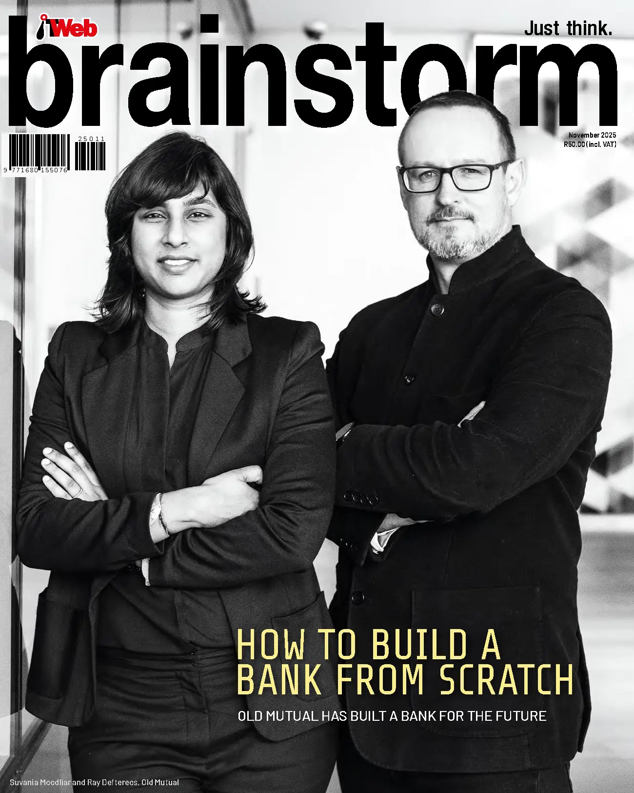 Brainstorm Magazine November 2025 cover — South African business and tech