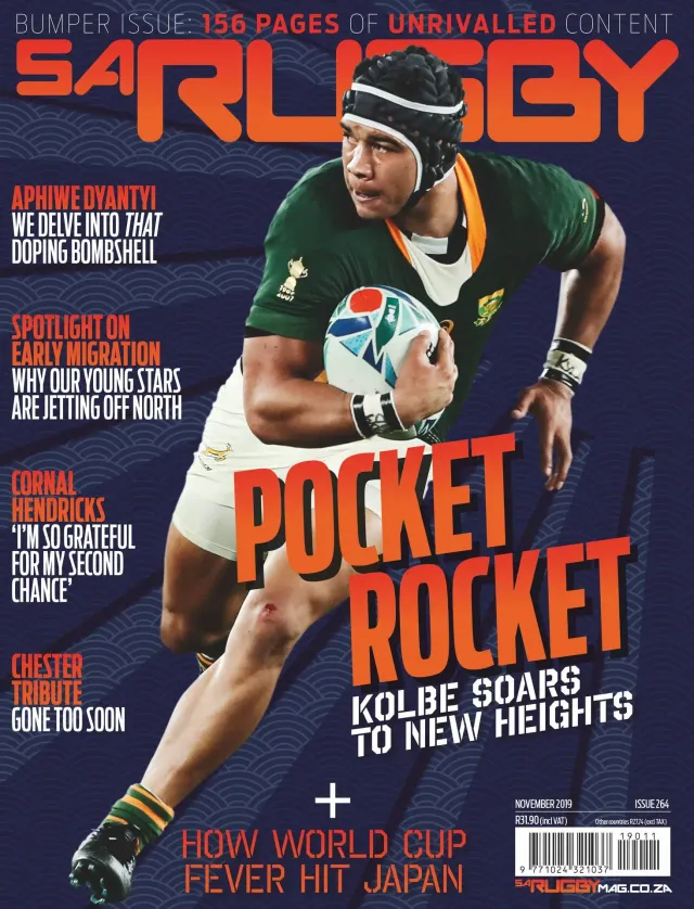 SA Rugby magazine cover, South African rugby magazine