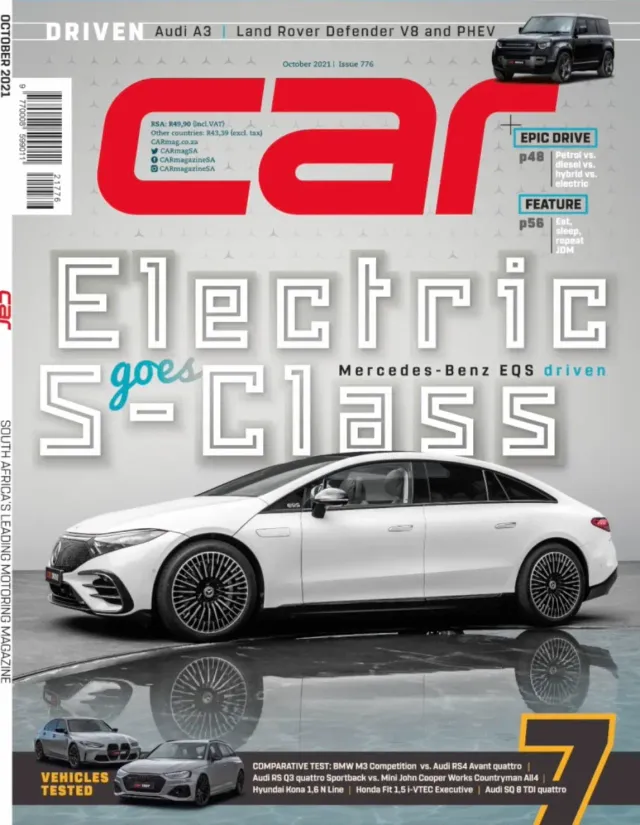 CAR magazine cover, South African motoring magazine