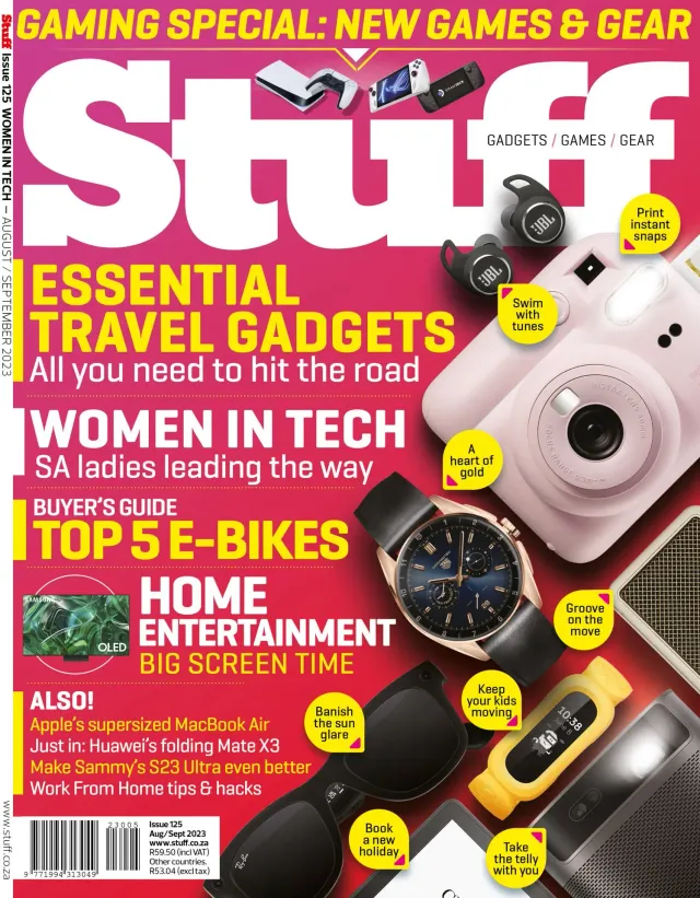 Stuff magazine cover, South African gadgets and technology magazine