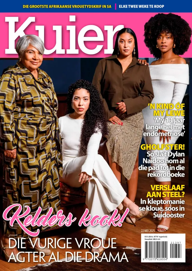Kuier magazine cover, Afrikaans entertainment magazine