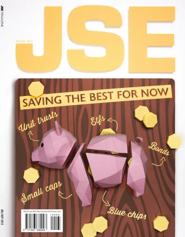 JSE Magazine cover, Johannesburg Stock Exchange investment magazine