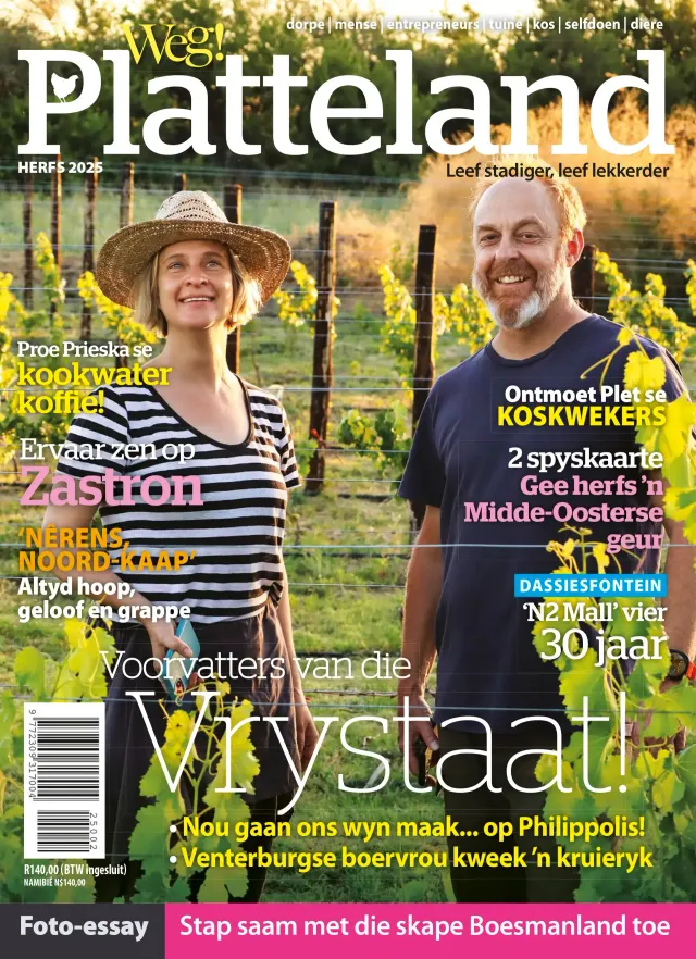 Weg! Platteland magazine cover, Afrikaans country life magazine
