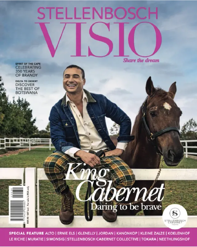 Stellenbosch Visio magazine cover, Stellenbosch lifestyle magazine