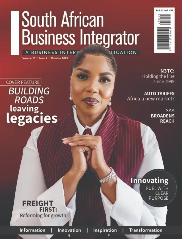 South African Business Integrator magazine cover, business magazine