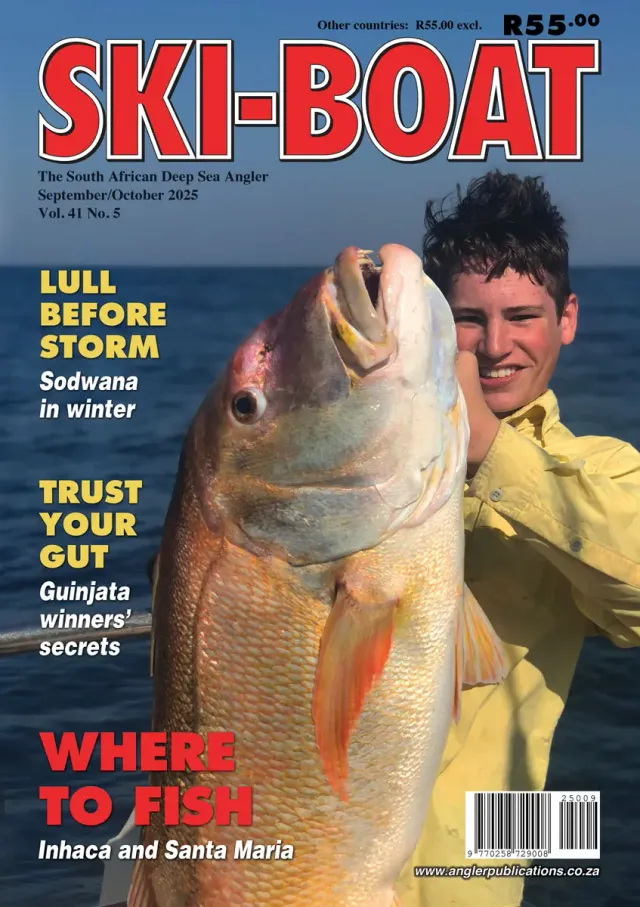Ski-Boat magazine cover, South African offshore fishing magazine