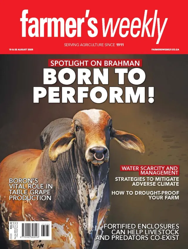 Farmer's Weekly magazine cover, South African agriculture magazine
